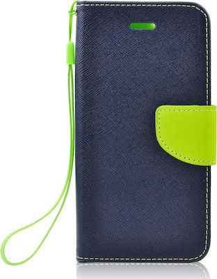 Fancy Diary Synthetic Leather Wallet Navy Blue (Galaxy A50)