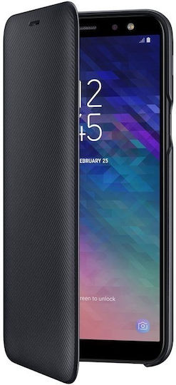 Samsung Book Δερματίνης Μαύρο (Galaxy A6 2018) GWW