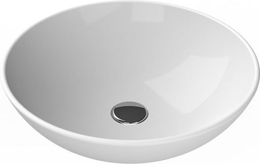 Cerastyle Zero Countertop Sink Porcelain 46x46x13.5cm White