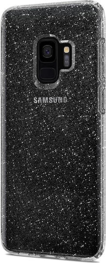 Spigen Liquid Crystal Glitter Задна корица Силикон Прозрачен (Галакси С9)