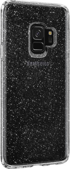 Spigen Liquid Crystal Glitter Задна корица Силикон Прозрачен (Галакси С9)