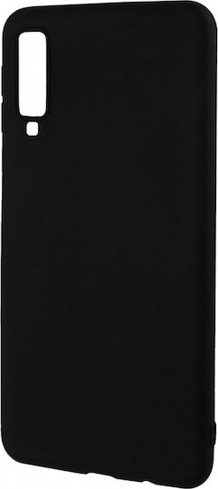 Umschlag Rückseite Silikon 1.2mm Schwarz (Galaxy A7 2018)