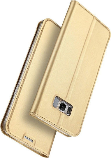 Dux Ducis Skin Pro Buchen Sie Synthetisches Leder Gold (Galaxy S8)