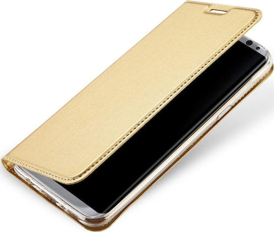Dux Ducis Skin Pro Buchen Sie Synthetisches Leder Gold (Galaxy S8)