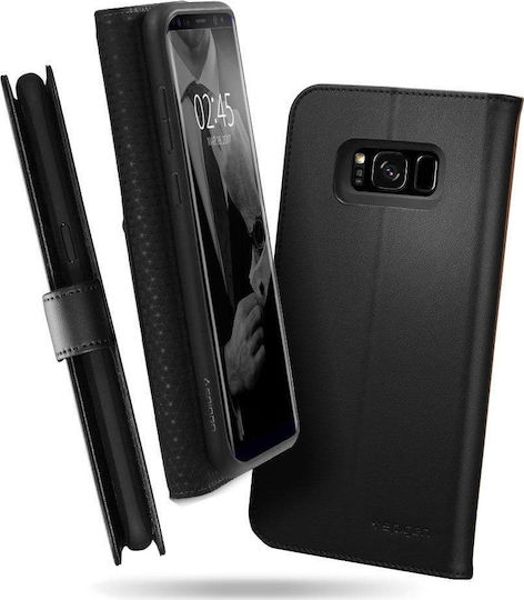 Spigen Wallet S Synthetic Leather Black (Galaxy S8+)