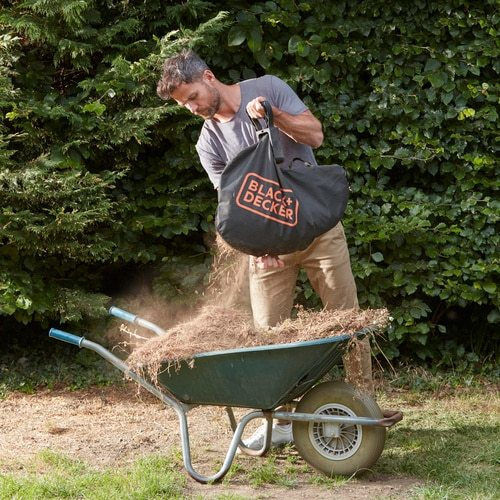 Black & Decker Handheld Leaf Blower / Vacuum 36V with 1 Battery 2.5Ah & Maximum Air Speed 270km/h