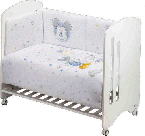 Interbaby Mickey Baby Crib White
