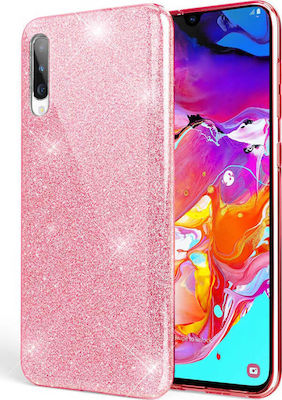 Forcell Silicone Back Cover Pink (Galaxy A70)