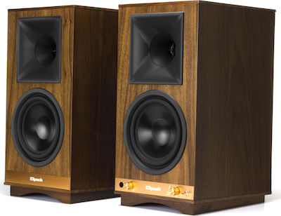 Klipsch The Sixes Самоусилващи се тонколони 2 Брой шофьори с Wi-Fi и Bluetooth 100W (Двойка) Кафяв