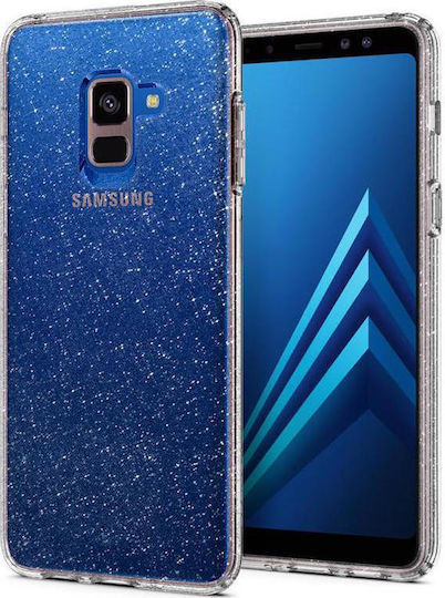 Spigen Liquid Crystal Glitter Back Cover Silicone Transparent (Galaxy A8 2018)