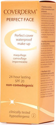 Coverderm Perfect Face Waterproof SPF20 Liquid Make Up 02 30ml