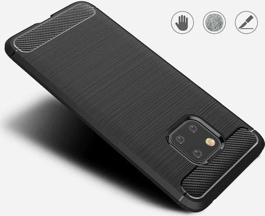 Hurtel Back Cover Σιλικόνης Μαύρο (Huawei Mate 20 Pro)