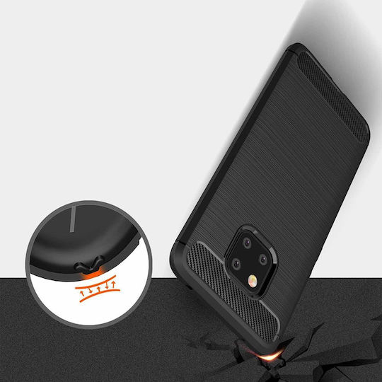Hurtel Back Cover Σιλικόνης Μαύρο (Huawei Mate 20 Pro)