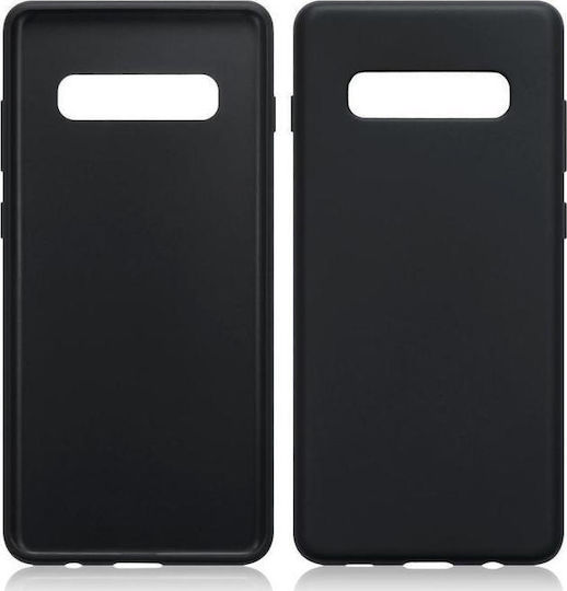 Forcell Back Cover Σιλικόνης Μαύρο (Galaxy S10+)