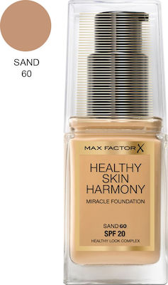 Max Factor Healthy Skin Harmony Miracle Flüssiges Make-up LSF20 60 Sand 30ml