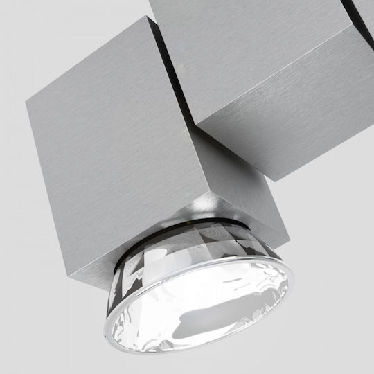 Rendl Light Studio Marvel II With Tilt Function Двойно Спот с Цокъл GU10 в Сребрист Цвят