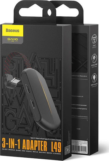 Baseus GAMO L49 Μετατροπέας USB-C male σε 3.5mm / USB-C female