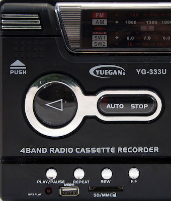 PX 333U Tragbares Radio mit USB Schwarz