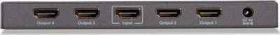 Marmitek 614 UHD 2.0 1 είσοδος/4 έξοδοι HDMI Splitter