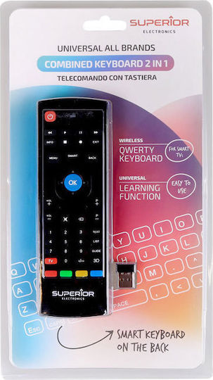 Superior Electronics Συμβατό Τηλεχειριστήριο Combined Keyboard 2 in 1 για Τηλεοράσεις Samsung