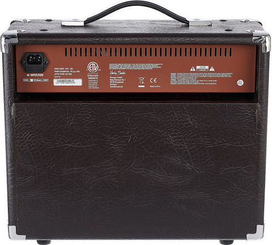 Harley Benton HBAC-20 Combo Verstärker für akustische Instrumente 1 x 8" 20W Braun