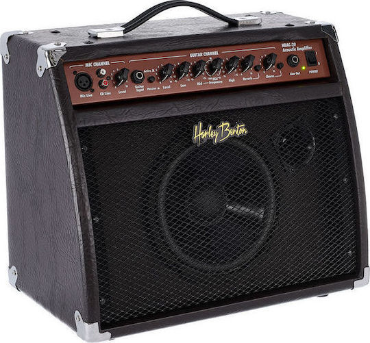 Harley Benton HBAC-20 Combo Verstärker für akustische Instrumente 1 x 8" 20W Braun