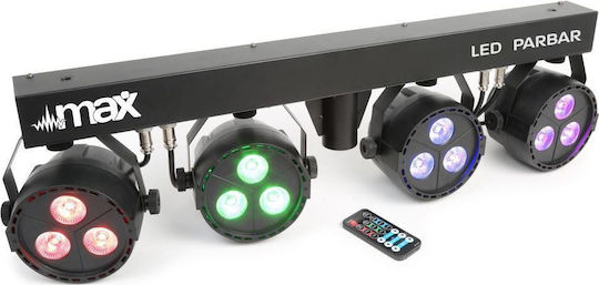 Max Audio Φωτορυθμικό LED PAR DMX ParBar 4-Way RGB