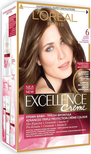 L'Oreal Paris Excellence Creme Vopsea de Păr 6 Blond Închis 48ml