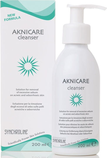 Synchroline Aknicare Gel Καθαρισμού Προσώπου για Ακνεϊκές Επιδερμίδες 200ml