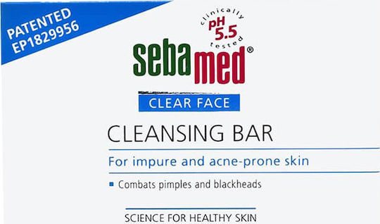 Sebamed Syndet Clear Face Seife Bar Reinigung Gesicht für Akne-anfällige Haut 100ml