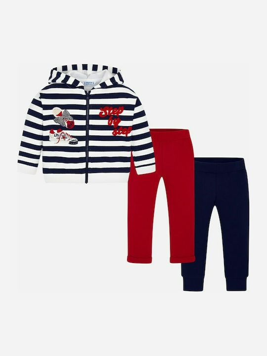 Mayoral Kids Sweatpants Set Navy Blue 2pcs