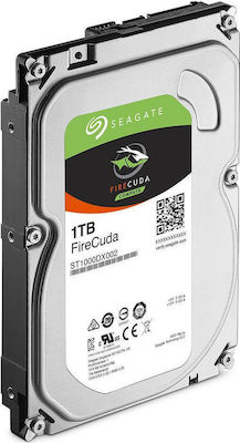 Seagate Firecuda 1TB HDD Σκληρός Δίσκος 3.5" SATA III 7200rpm με 64MB Cache για Server / Desktop / NAS ST1000DX002