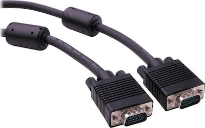 Powertech Cable VGA male - VGA male Μαύρο 20m (CAB-G010)