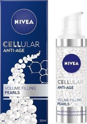 Nivea Αnti-aging Face Serum Cellular Anti-Age Volume Filling Pearls Suitable for All Skin Types with Hyaluronic Acid 30ml