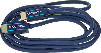 Clicktronic HDMI 2.0 Кабел HDMI мъжки - HDMI мъжки 2м Син