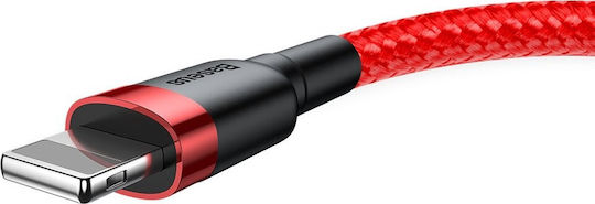 Baseus Cafule Braided USB to Lightning Cable Κόκκινο 3m (CALKLF-R09)