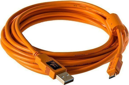 Tether Tools Tetherpro 4.6m Regular USB 2.0 to micro USB Cable Orange (CU5430ORG)