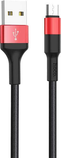 Hoco X26 Xpress Împletit Cablu USB 2.0 la micro USB Negru 1m (HOC-X26m-BR) 1buc