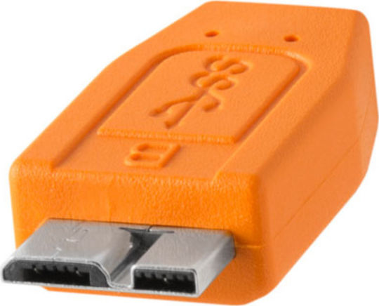 Tether Tools Regular USB 3.0 to micro USB Cable Πορτοκαλί 4.6m (CU5454)