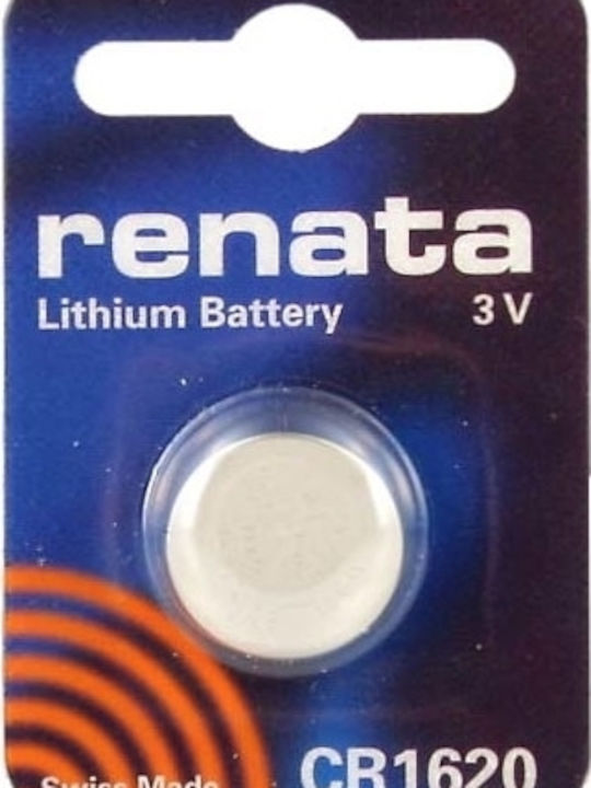 Renata Μπαταρία Λιθίου Ρολογιών CR1620 3V 1τμχ