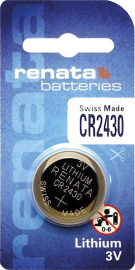 Renata Batterie Lithium für Uhren CR2430 3V 1Stück