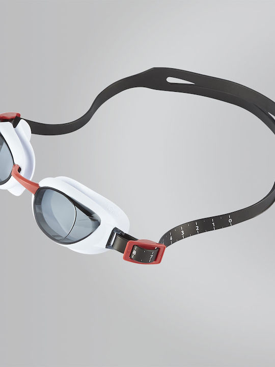 Speedo Aquapure Γυαλιά Κολύμβησης Ενηλίκων με Αντιθαμβωτικούς Φακούς Λευκά