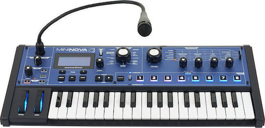 Novation Synthesizer MiniNova με 37 Πλήκτρα Τυπικής Αφής Μπλε
