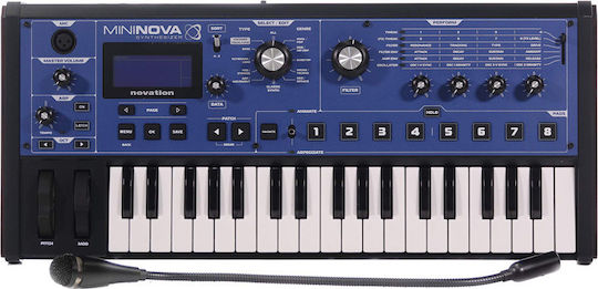 Novation Synthesizer MiniNova με 37 Πλήκτρα Τυπικής Αφής Μπλε