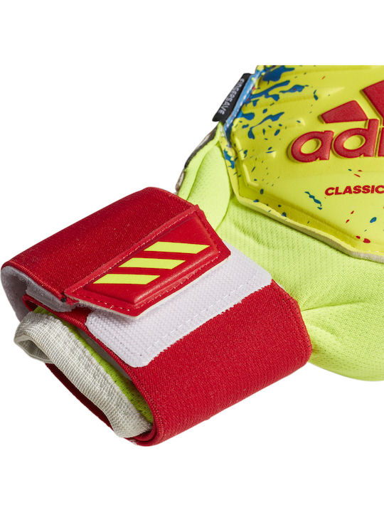 adidas Classic Pro Fingersave Γάντια Τερματοφύλακα Ενηλίκων Κίτρινα