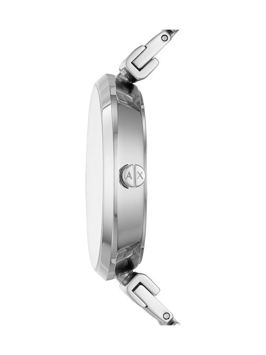 Armani Exchange Zoe Watch with Silver Metal Bracelet