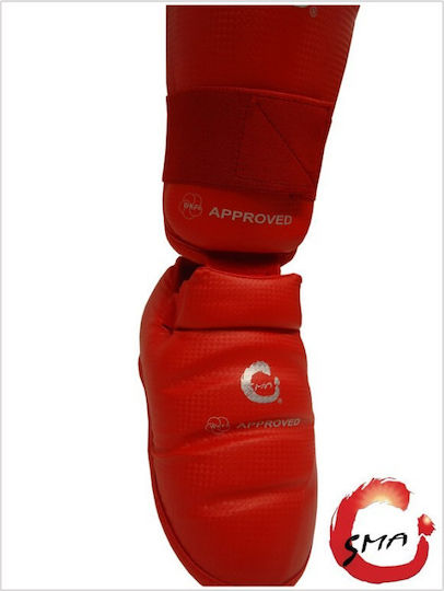 SMAI WKF Approved Επικαλαμίδες Ενηλίκων Κόκκινες