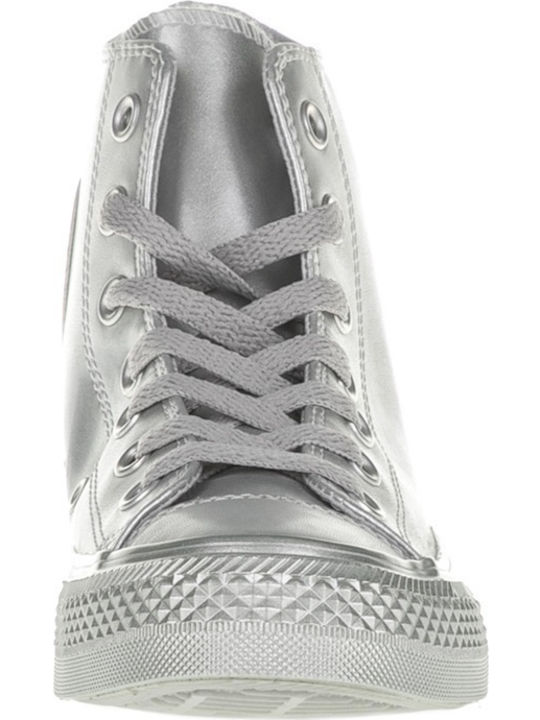 Chuck Taylor All Star Liquid Metallic Μποτάκια Ασημί