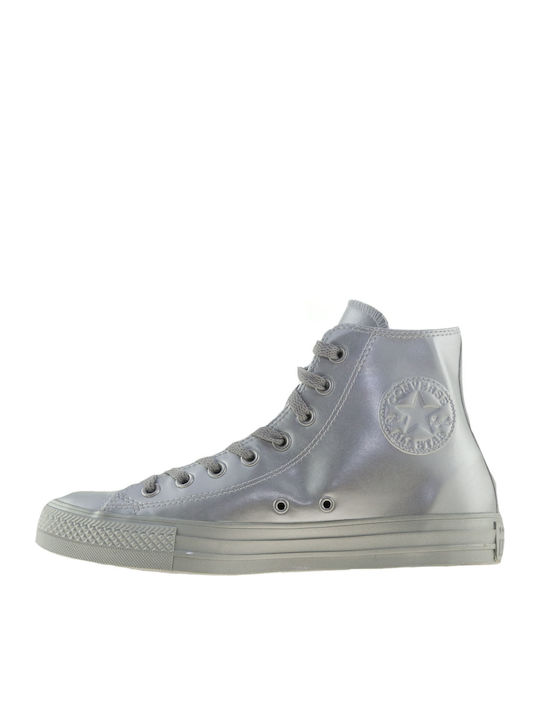 Chuck Taylor All Star Liquid Metallic Μποτάκια Ασημί