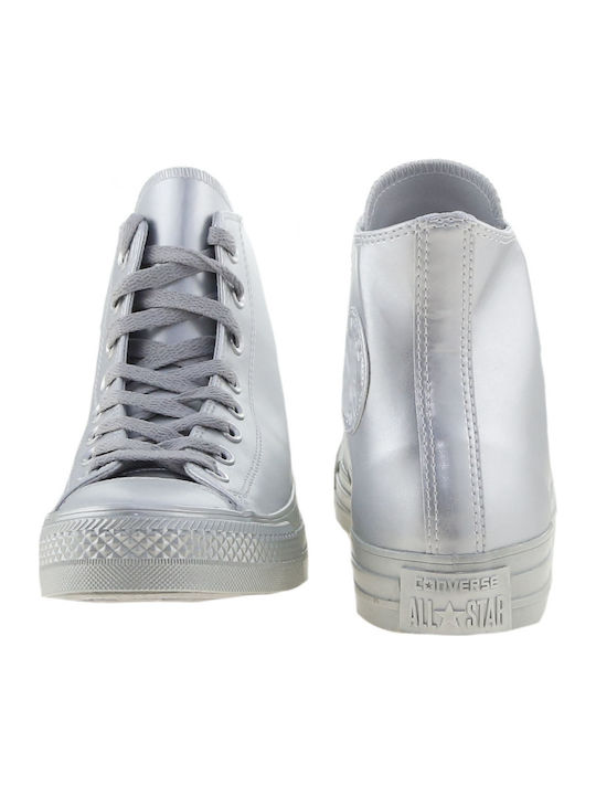Chuck Taylor All Star Liquid Metallic Μποτάκια Ασημί